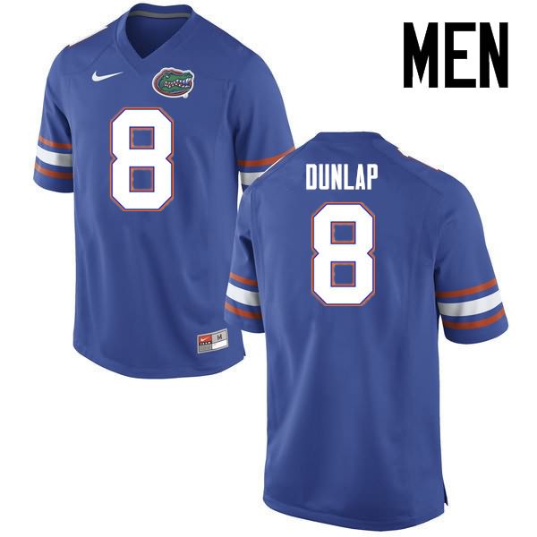 NCAA Florida Gators Carlos Dunlap Men's #8 Nike Blue Stitched Authentic College Football Jersey DKS8664AK